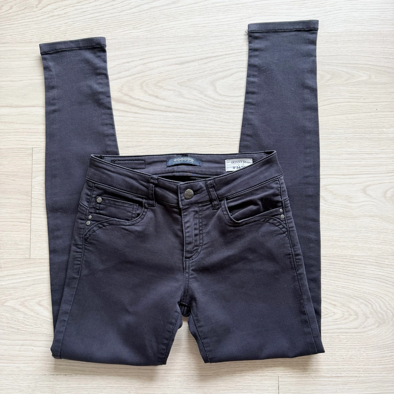 Black slim skinny pants Bonobo size 34 XS – photo 3
